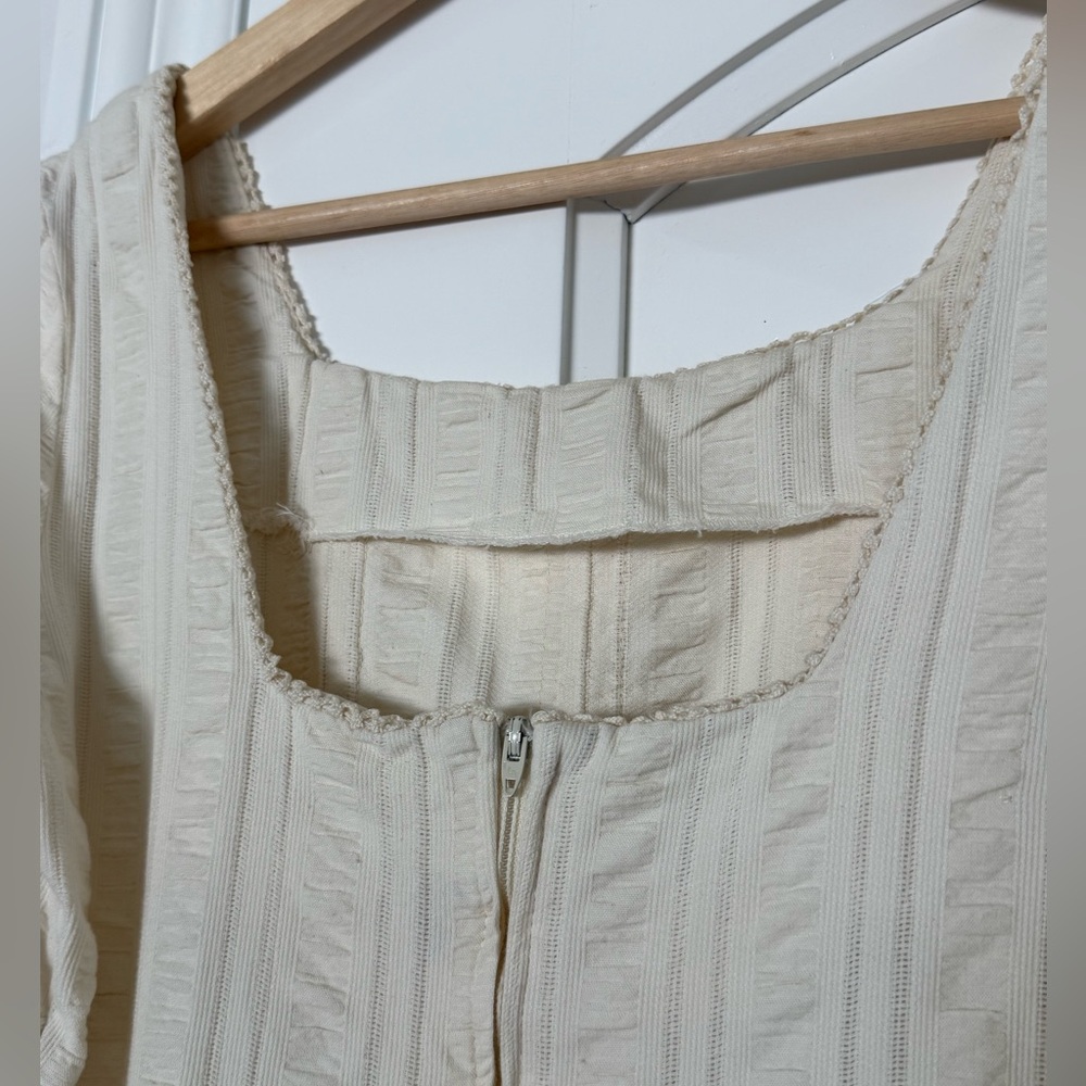 Vintage Cottagecore White Summer Dress - Picture 4 of 7